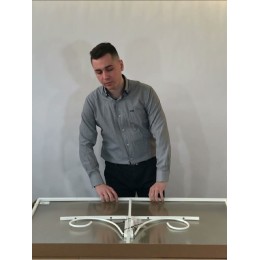 Козырёк над дверью Петрасвет S4003 Белый усиленный