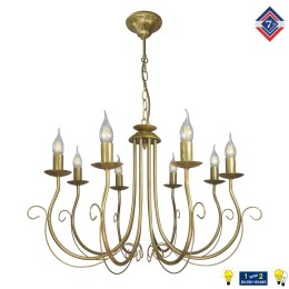 Люстра Петрасвет S1227-8, 8хЕ14 макс, 60Вт