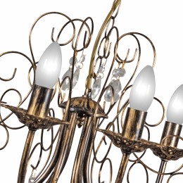 Люстра Петрасвет S1012-6, 6хЕ14 макс, 60Вт