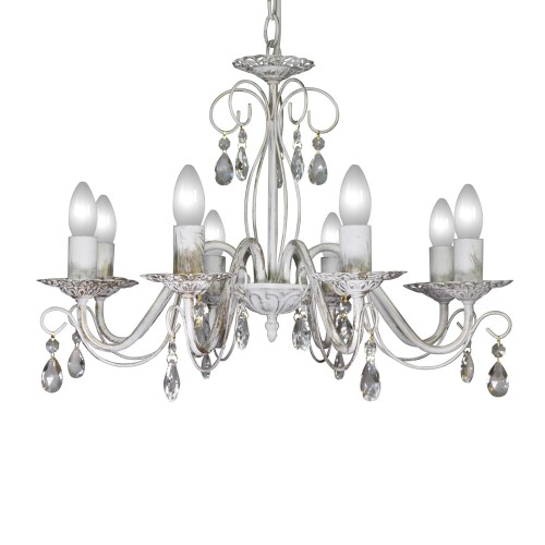 Люстра подвесная 8 ламп хрусталь Аврора S1153-8