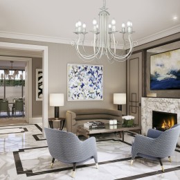 Люстра Петрасвет S1166-10, 10хЕ14 макс, 60Вт