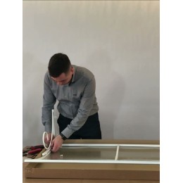 Козырёк над дверью Петрасвет S4003 Белый усиленный