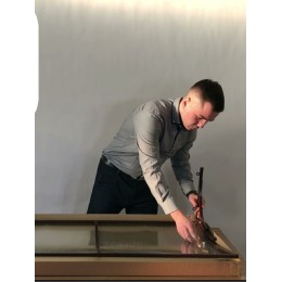 Козырёк над дверью Петрасвет S4003 Коричневый усиленный