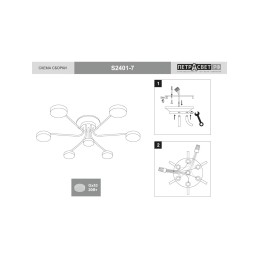 Люстра Петрасвет S2392-7, 7хGX53 макс, 20Вт