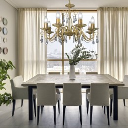 Люстра Петрасвет S1195-8, 8хЕ14 макс, 60Вт